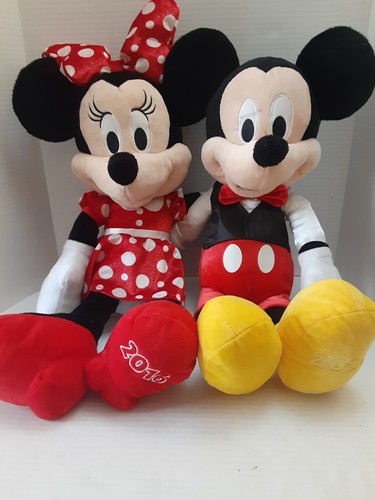 22 Inch Mickey & Minnie Stuffed Animals 2016 Disney Store EUC - Picture 2 of 7