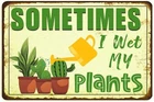 Funny Signs Garden Decor Outdoor Vintage Decorative Metal Sign Yellow