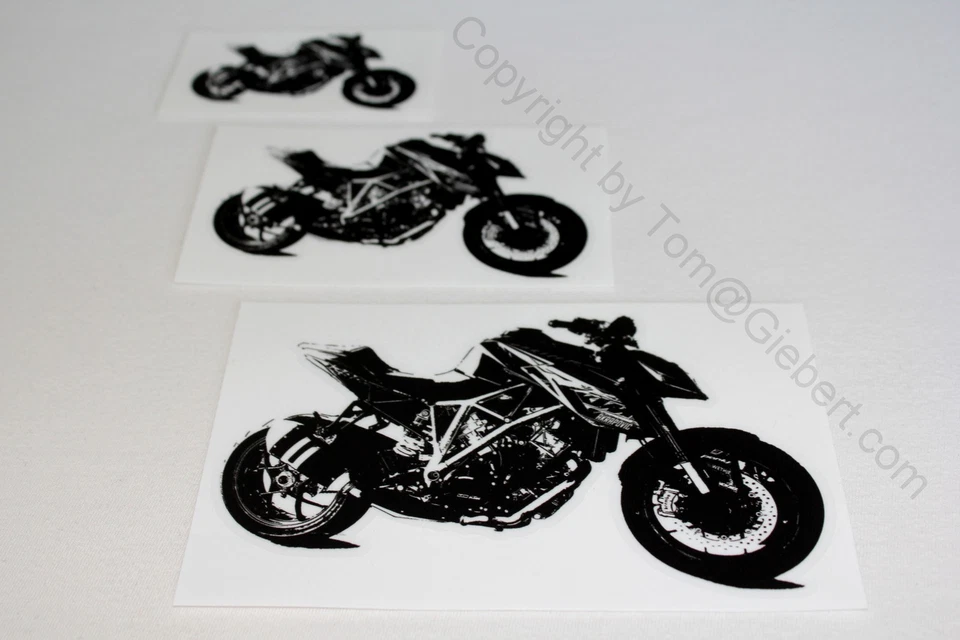2x Aufkleber Sticker Dekor Motorrad Biker Auto KTM SuperDuke SD 1290 Superbike - Bild 3 von 4