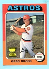 1975 Topps # 334 Greg Gross -- Houston Astros -- 742