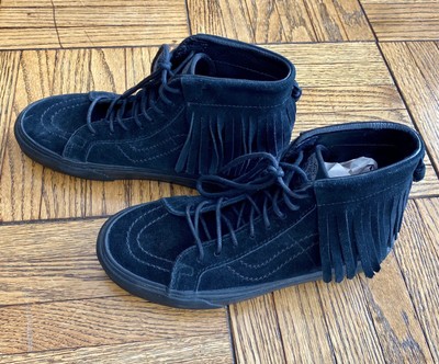 vans high tops with fringe