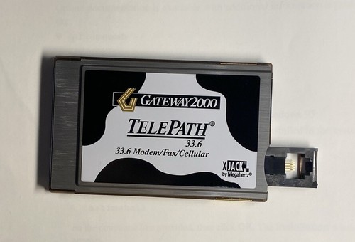 New Gateway 2000 TelePath 33.6 PCMCIA Fax/Modem XJack w Installation Guide 1997 - 第 7/10 張圖片