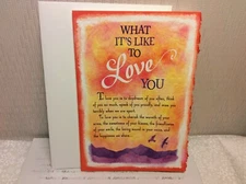 BLUE MOUNTAIN ARTS LOVE GREETING CARD New w/Envelope "What it's like to LOVE"