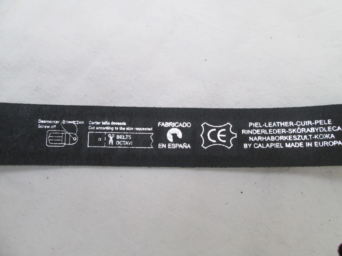 Ceinture En Cuir Vintage BYBLOSBLU - Taille 86/95 Cm - Noir - Made In Italy - Occasion TBEG