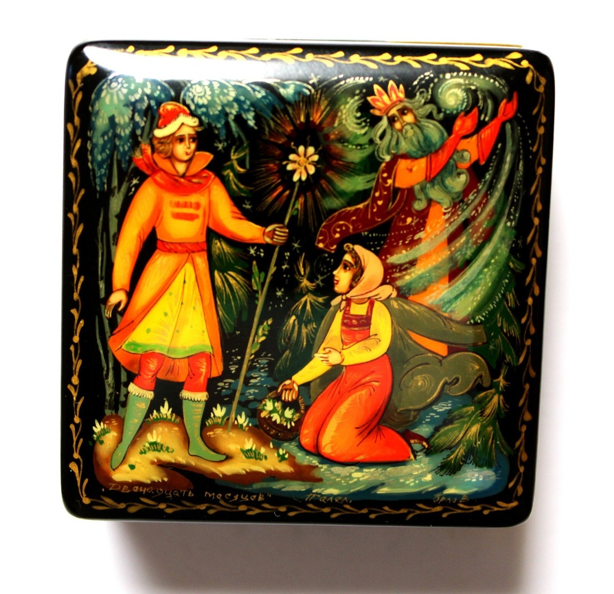 Famous Russian ORIGINAL Completely Hand Painted Nice Lacquer