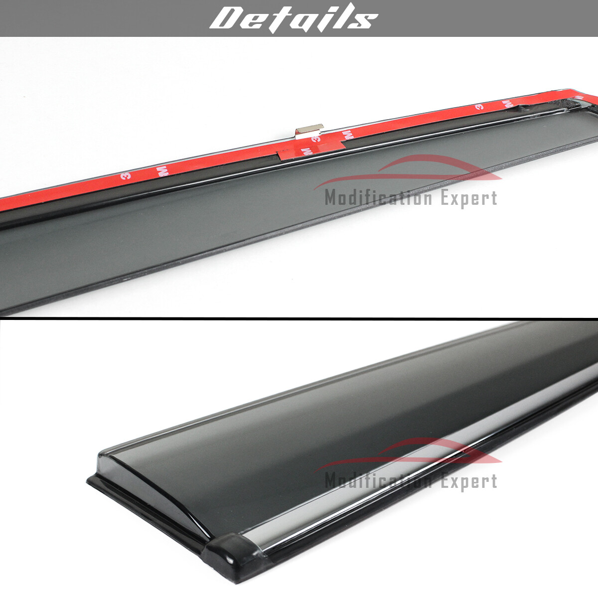 2023-2024 Honda Accord Rear Chrome Trim Window Visor Rain Shade