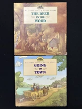 Lot 2 MY FIRST LITTLE HOUSE BOOKS 1st Ed. HCDJ Deer in Wood Going to Town