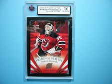 2008/09 FLEER ULTRA FRANCHISE PLAYER HOCKEY CARD #FP6 MARTIN BRODEUR KSA 10 GEM