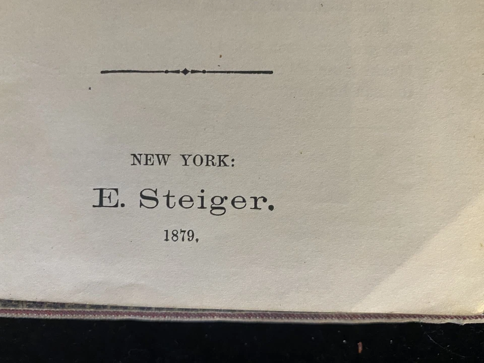Ahn's Second German Book by Dr. P Henn 1879 E Steiger Antique Language Hardcover - Image 3 of 4