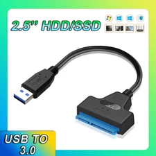 USB 3.0 to SATA III Hard Drive Adapter Cable 2.5" SSD UASP SATA HDD to USB 3.0