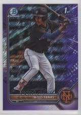 2022 Bowman Chrome Prospects Purple Shimmer Refractor 90/250 Willy Fanas 0zg4