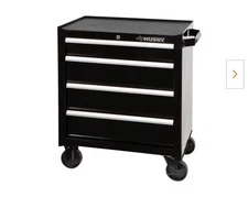 Husky Tool Storage 26 in. W x 16 in. D 5-Drawer Gloss Black To Chest Resistant