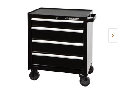 #ad Husky Tool Storage 26 in. W x 16 in. D 5 Drawer Gloss Black To Chest Resistant $174.99
