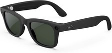 Ray-Ban Meta Wayfarer Glasses - Matte Black w/ Clear/Graphite Green Transitions