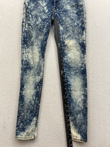 True Religion Halle Mid-Rise Super Skinny Jeans Acid Wash Size 28 (29x29) - Picture 4 of 15
