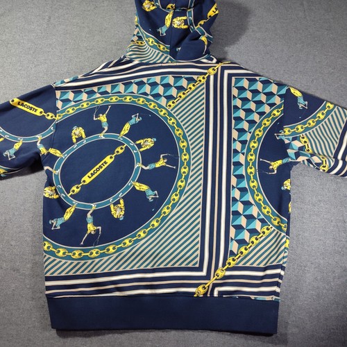 Sudadera con capucha Lacoste Live Scarf con estampado de cadena tema tenis y golf - Imagen 11 de 13