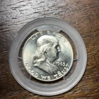 1963 Franklin Half Dollar 90% Silver Philadelphia Mint US Coin BU Uncirculated