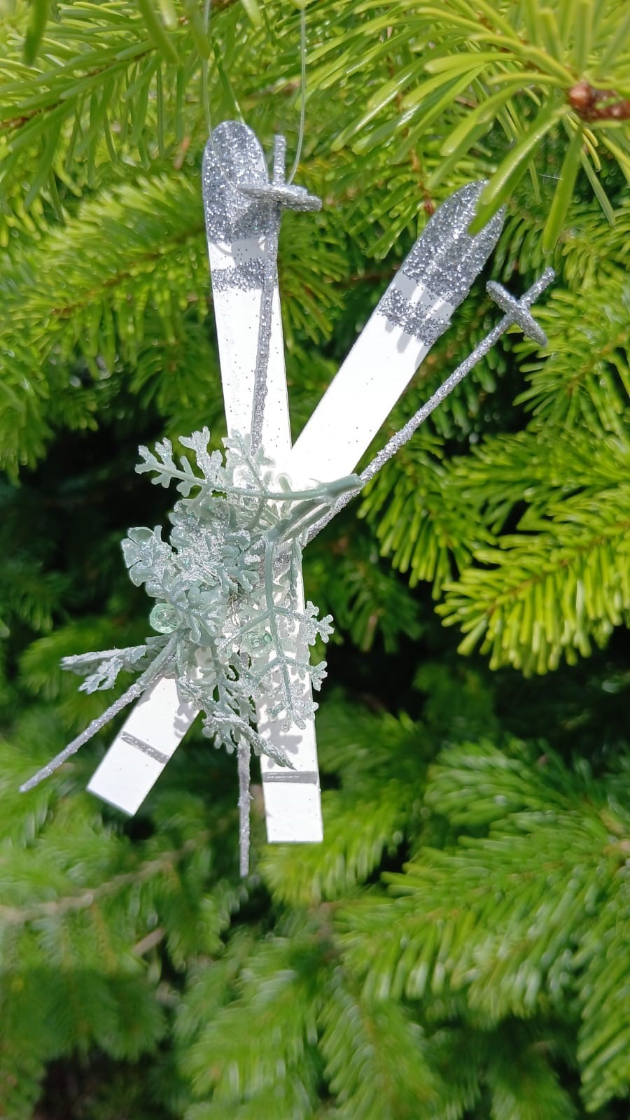 Skiing Christmas Tree Decoration Gisela Graham Novelty Gift Skis SPECIAL PRICE