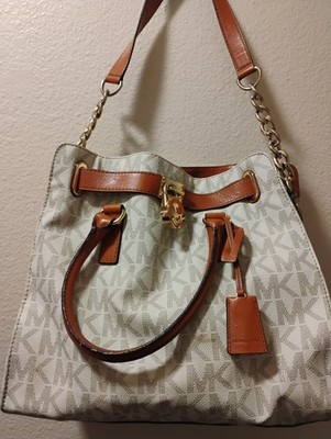 Michael Kors Women's  Brown W/ Gold Handbag Pre-Owned 16''By 12' 6''