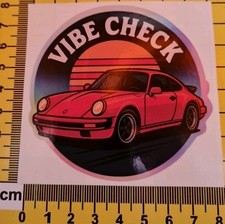 Auto Aufkleber Sticker Heim Deko Motiv Retro Look mit coolen Spruch VIBE CHECK