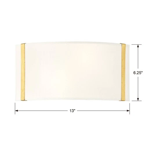 Crystorama Fulton 6 1/4" High Antique Gold Wall Sconce - Picture 6 of 6