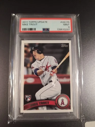 2011 Topps Update Mike Trout US175 PSA9 Rookie Rc