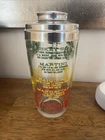 VTG Federal Glass Mr Bartender Original Mixed Drink Recipe Barware Shaker Glass