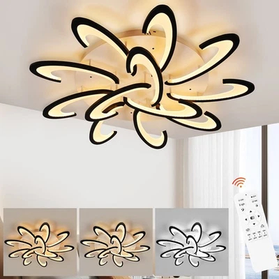 Acryl Deckenleuchte LED Dimmbar Wohnzimmer Deckenlampe Mit Fernbedienung 120W - Bild 1 von 4