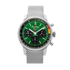 Breitling Top Time B01 Ford Mustang Steel Auto Green Bracelet 41mm AB01762A1L1A1