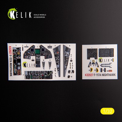 Lockheed F-117A - Type 1, interior 3D Decals for Trumpeter model kit 1:32 K32027