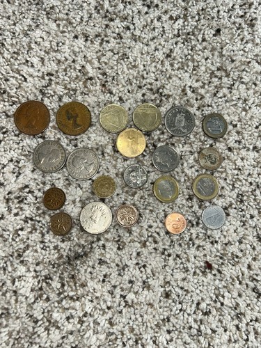 Lot of 21 World International Foreign Coins 1942-2002 Europe Mexico - Picture 3 of 6