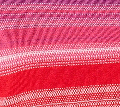 Isaac Mizrahi Live! Women's Top Sweater Sz L Jacquard Stripe Pink A656067 - Image 3 of 4