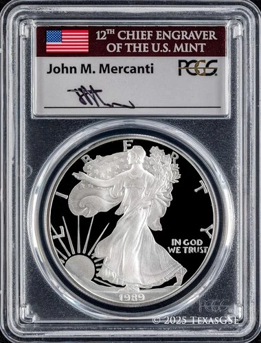 1989-S American Silver Eagle Proof — photo from another recent sale