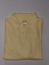 George Boys School Uniform Short Sleeve Polo Shirt Yellow Size 10-12 Large