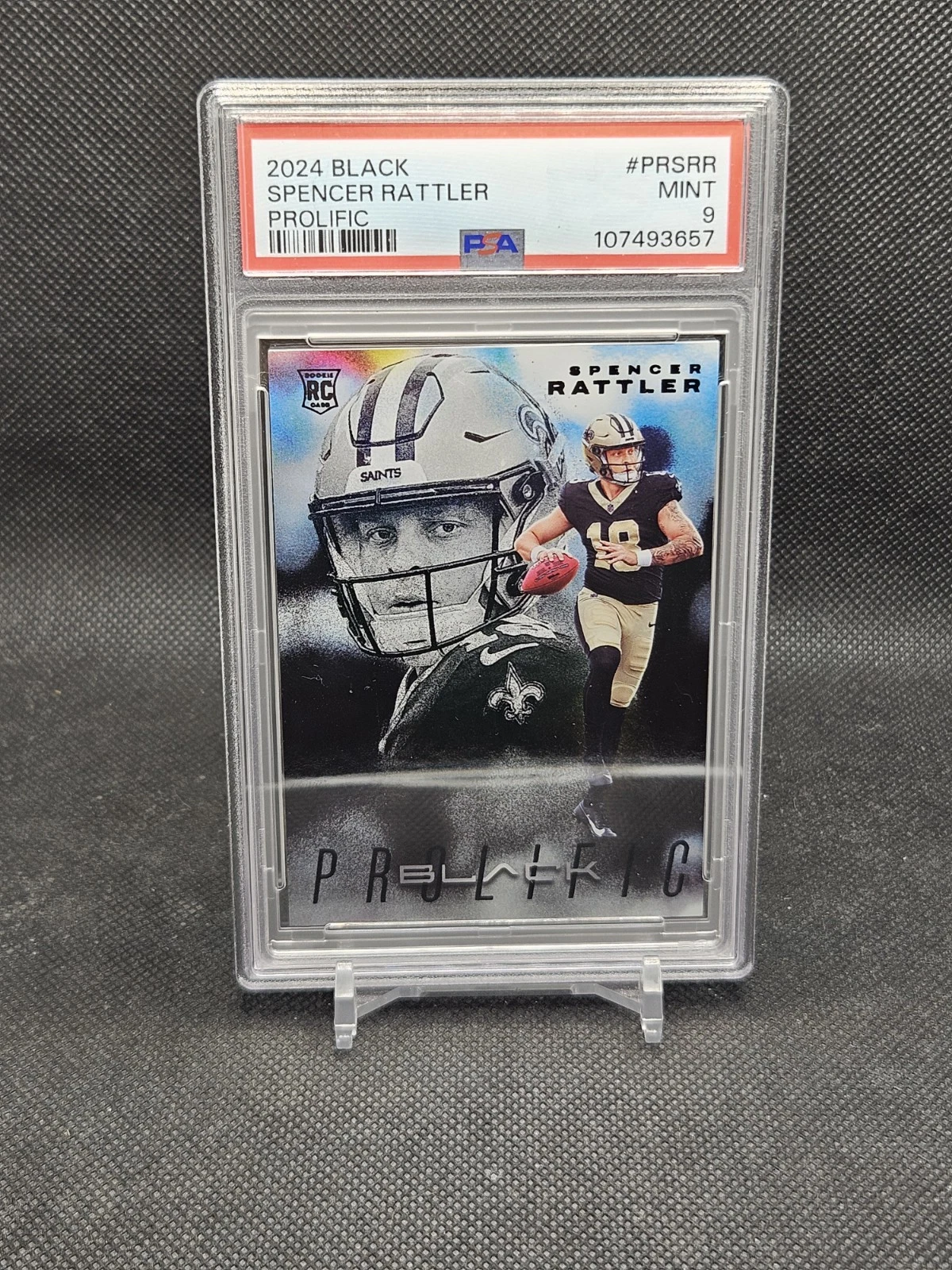 Spencer Rattler Panini Black Prolific #PRSRR Base