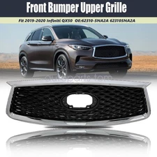 For 2019-2020 Infiniti QX50 New Front Bumper Upper Grille Assembly US 623105NA2A