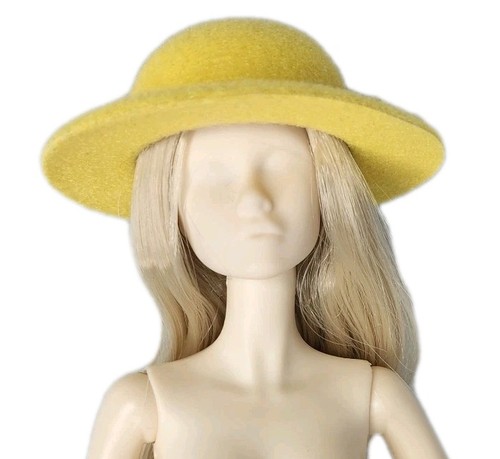Yellow Hat Only Miniature Outfit Hair Accessory Fits 11.5-12" Fashion Doll 1:6