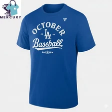 Dodgers October Baseball MLB 2025 Royal T-Shirt