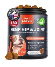 Treats Glucosamine Hip and Joint Supplement for Dogs Chondroitin Chews Exp:05/26