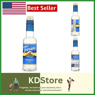 Sugar-Free Vanilla Syrup Pack of 4 - Zero Calories, Rich Flavor