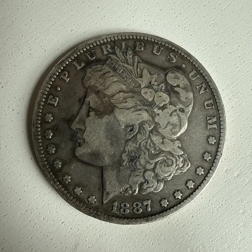 1887 O Morgan Dollar VF Very Fine 90% Silver $1 US Coin FREE SHIPPING