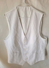 Tommy Hilfiger Mens Bradley Formal Vest White Large