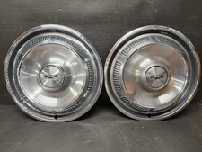 1969 - 1971 Ford Fairlane Hubcap Wheel Cover Center Cap Torino Falcon Pair 2 OEM