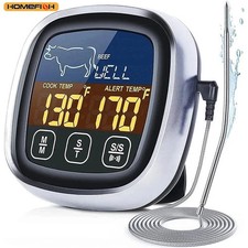 1 Pc Digital Meat Thermometer Probe Stainless Steel Waterproof BBQ Oven Kitchen
