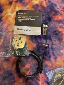 Targus Defcon SCL Laptop Combination Cable Lock / PA410S-1-Brand New