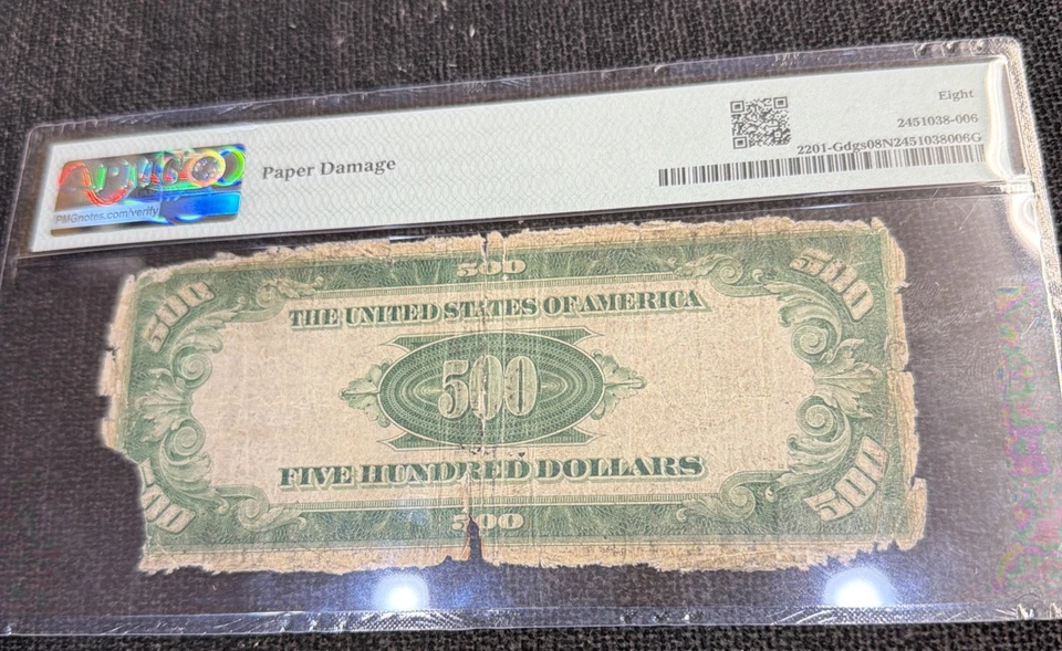 1934 $500 Federal Reserve Note Chicago Fr-2201-Gdgs VG - Image 3 of 4