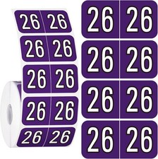 500 Pcs 2026 Year Stickers File Folder Labels Rectangle Coded Colored Year