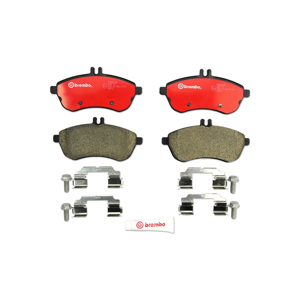 Kit de pastillas de rotores de freno delanteros traseros OE Brembo para Mercedes-Benz C300 2008-2012 Foto 3 de 4