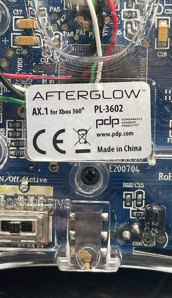 Controlador con cable Afterglow PL-3602 AX.1 para consola de juegos Microsoft Xbox 360 Foto 4 de 4