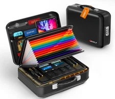 Fireproof Document Box with Lock, 5200°F Fireproof Water Resistant Hard Case ...